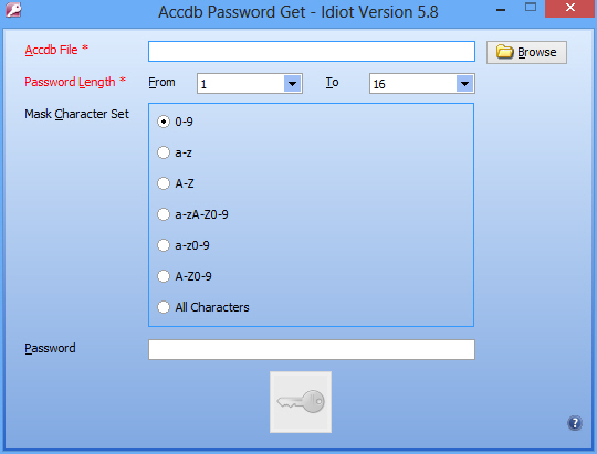 Accdb Password Get - Idiot Version Screenshot